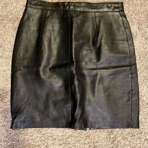 Vintage leather skirt